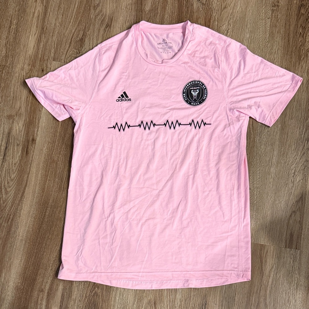 Adidas Inter Miami Tee Shirt - Aeroready - Medium